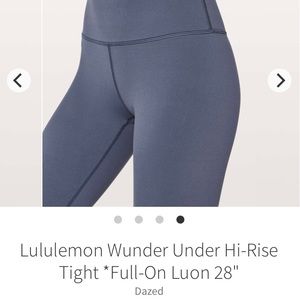 Lululemon leggings full on luon!
